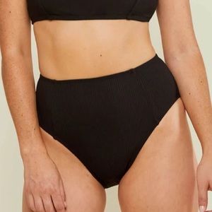 NWT Andie High-Waisted Cheeky Bottom Ribbed L